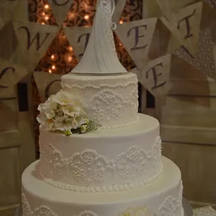 a wedding cake