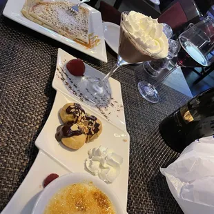 Crepe and Dessert Trio