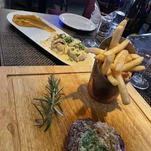 Chateaubriand and Chicken Normandie