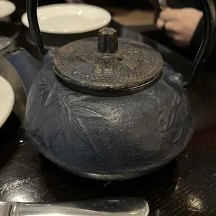 a teapot on a table