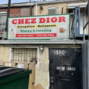 the front of a restaurant