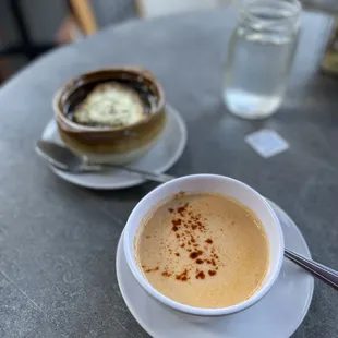 French Onion and Lobster Bisque