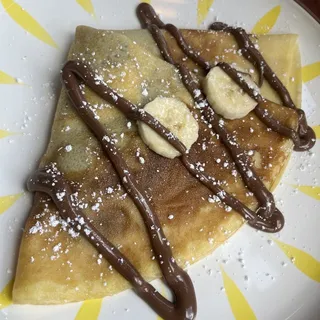 Crepe with Banana and Chocolate