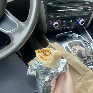 Chorizo breakfast burrito
