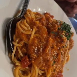 Tomato Based Crab Pasta