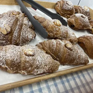 Almond croissants... pretty but I&apos;ve had better.