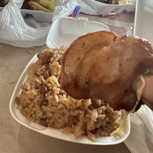 Griot Full/Fried Pork with Rice