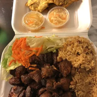 Griot Full/Fried Pork with Rice