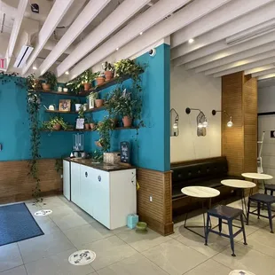 Inside entry and seating
