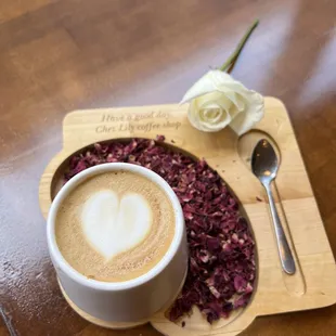 New rose latte