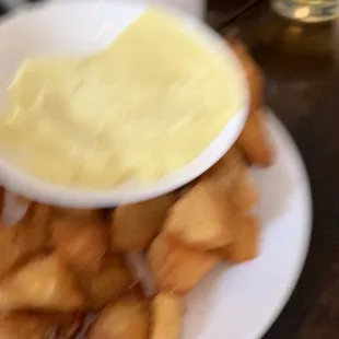 Chips aka fries, sorry for blurry photo was excited to eat