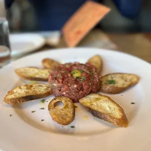 Beef Tartare &amp; Dijon Mustard