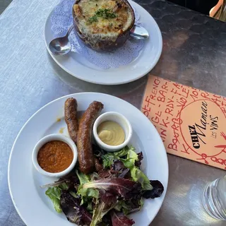 Assiette de Merguez with Harissa