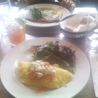 Smoked Salmon Omelette Brunch