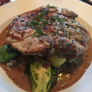 Pork Chop and Brussels Sprouts