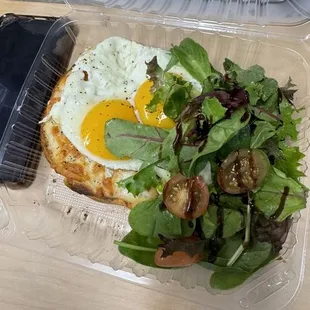 The Le Croque with eggs.