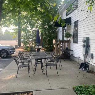 outside