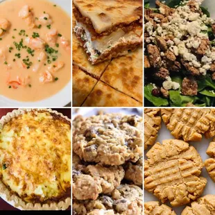  collage of different foods