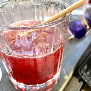 Drink with Lava Salt