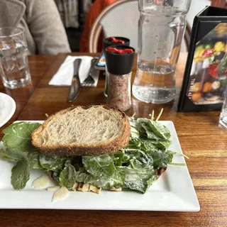 Chicken Kale Caesar Salad