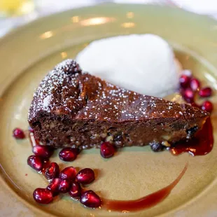 Persimmon Pudding w/ Pomegranates and Crème Chantilly ($15)