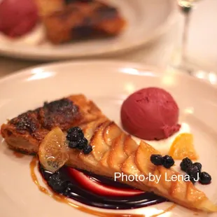 Tarte Tatin: Pink Lady apple-sour cherry galette ($175 restaurant menu)