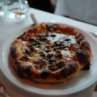 Pizza with tomato sauce