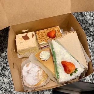 Variety of pastries &amp; cakes