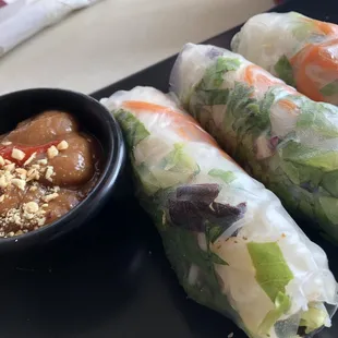 Grilled Pork Spring Rolls