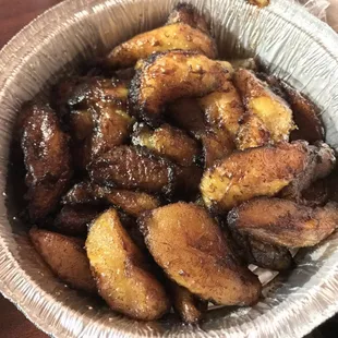 A SIDE of Sweet Plantains (huge!)