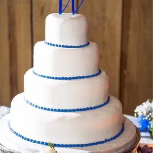 Cake made for our wedding in March. All layers were different flavors and all flavors were great! Guests raved about the cake.
