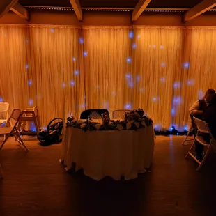 Backdrop with amber color