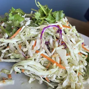 Slaw with herby dressing