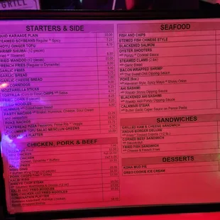Menu Oct 2023