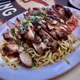 BBQ Chicken and Fried Noodles