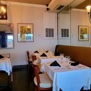 the dining room of a restaurant