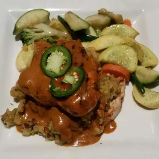 Jalapeno Cornbread Stuffed Chicken