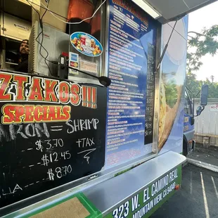 Menu. They even have a microphone that you can speak into to place your order. No yelling needed!