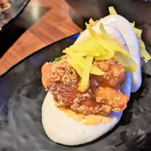12/16/22 Korean Fried Chicken Bao - Spicy Soy Mayo, Pickled Daikon