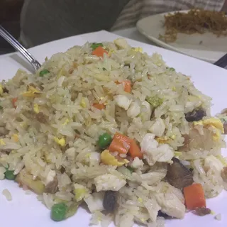 Salty Fish and Chicken Fried Rice