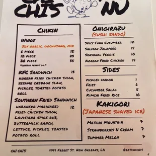 Food Menu
