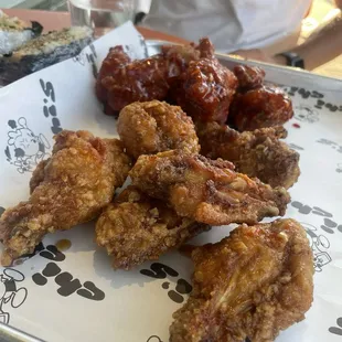 Mix wings - gochujang and soy garlic