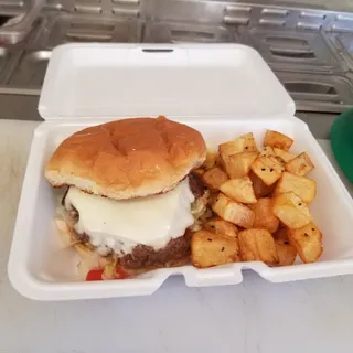 Chicken Tender Sandwich W/Home fries