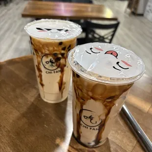Creme Brulee Milk Tea and Tiramisu Milk Tea
