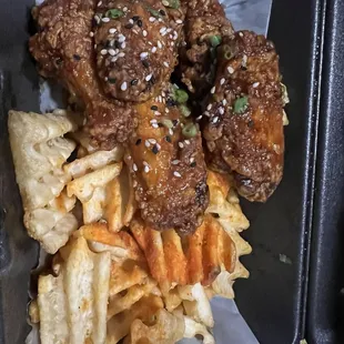 Wings and fries combo