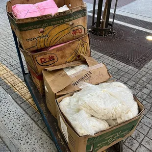 Morning delivery to neighboring restaurants