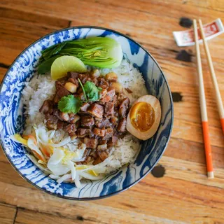 Braised Pork Belly Rice Bowl