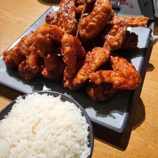 Half soy garlic Half Spicy