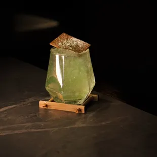 Dragon Paradise - infused Rum, Pandan, Coconut Yogurt, Citrus, Dairy