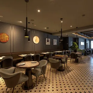 interior, sushi and sashimi